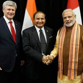 Our CEO, Mike Mehta with Prime Minister of India Hon.Mr. Modi and Former Prime Minister of Canada, Stephen Harper