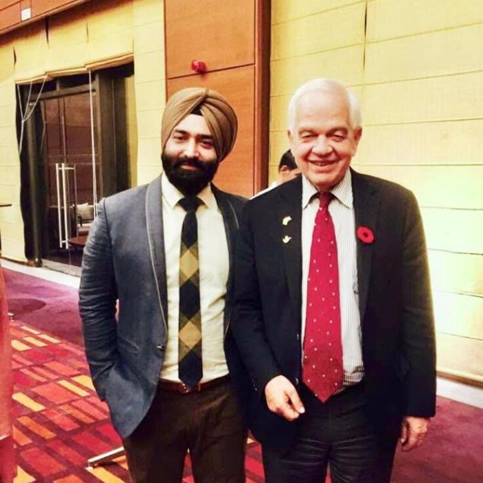 Our VP of Sales with Ex Immigration Minister John Mc Callum of Canada